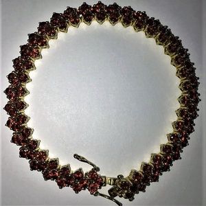 Garnet Gemstone Tennis Bracelet The Stone of Love!